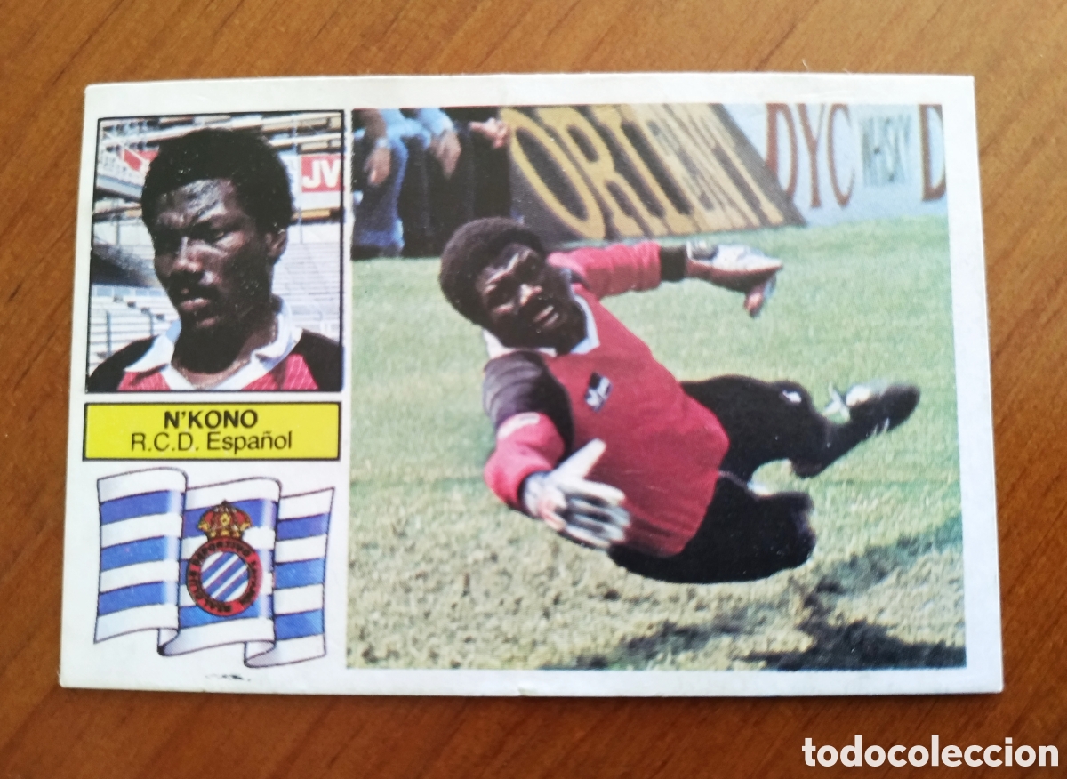 Cromos de F&uacute;tbol: N`KONO, COLOCA DEL ESPA&Ntilde;OL 82-83