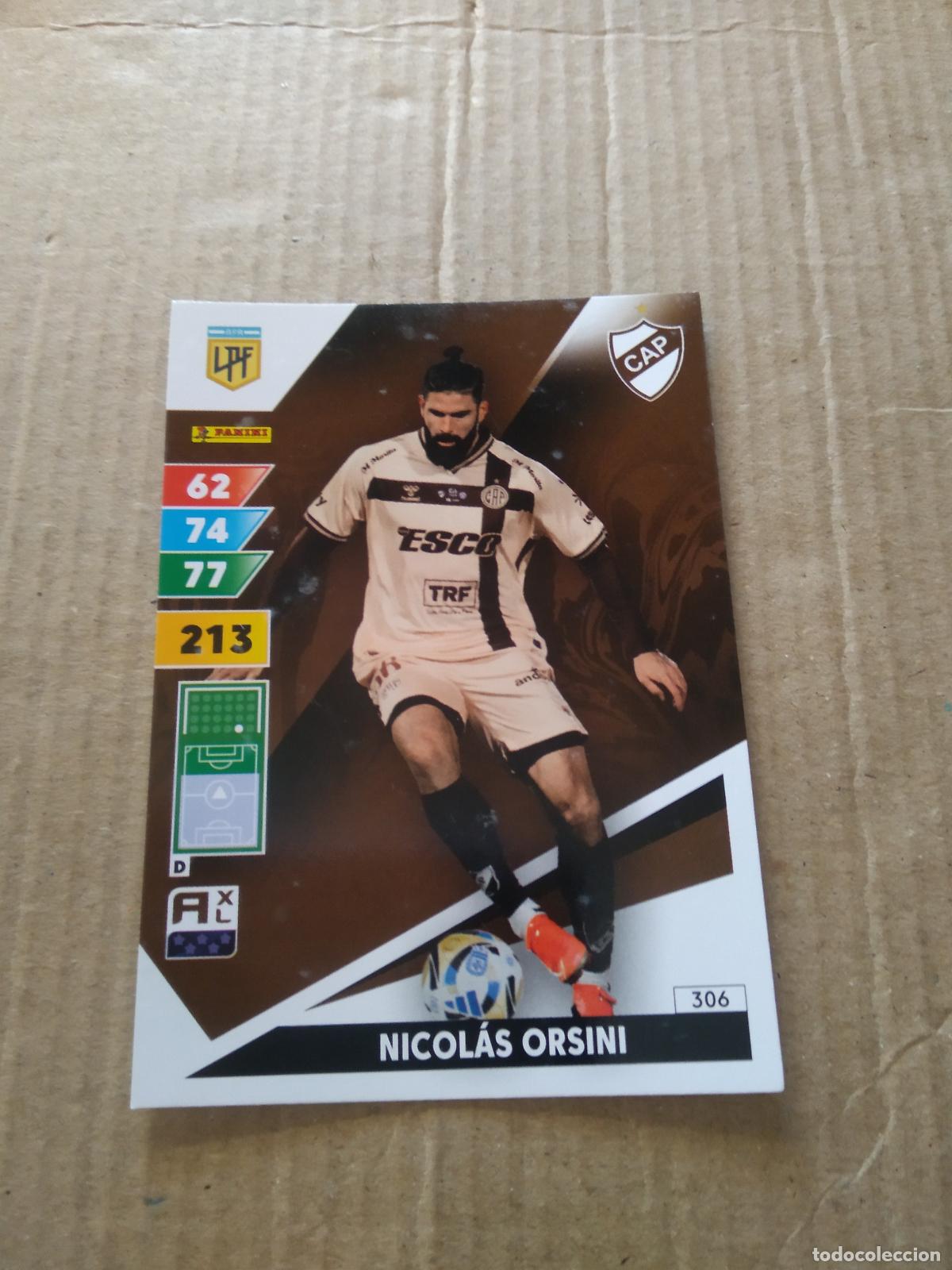 Fu&szlig;ball-Sticker: 306 NICOLAS ORSINI PLATENSE CROMO FUTBOL PANINI ARGENTINO 2025 ARGENTINA ADRENALYN