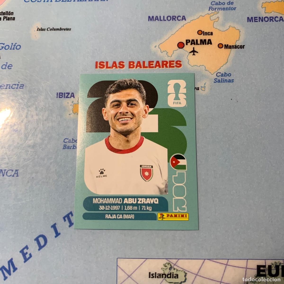 Cromos de F&uacute;tbol: Jordania n&uacute;mero 19 cromo panini Mundial Fifa World Cup 2026