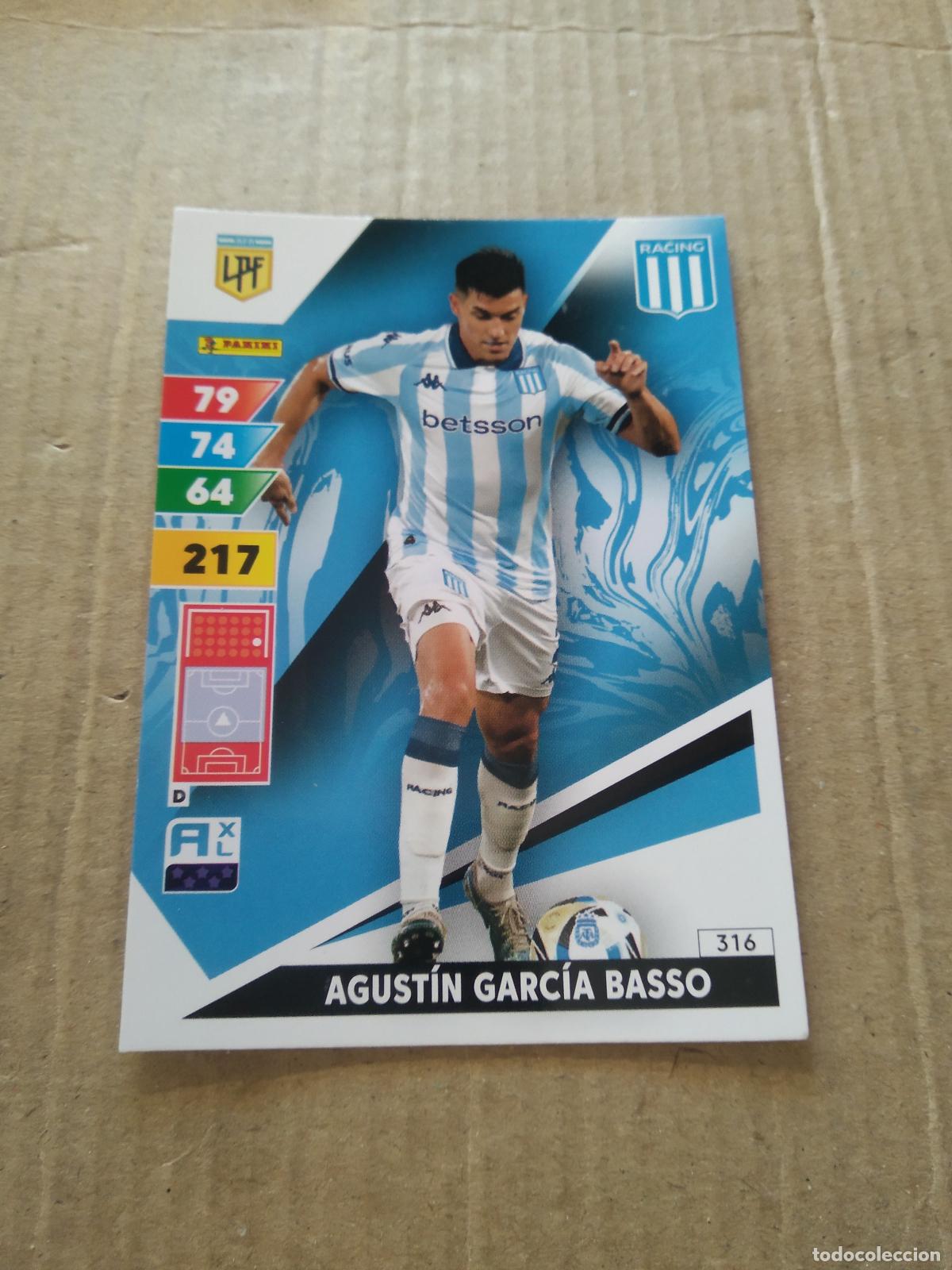 Cromos de Futebol: 316 AGUSTIN GARCIA BASSO RACING CROMO FUTBOL PANINI ARGENTINO 2025 ARGENTINA ADRENALYN