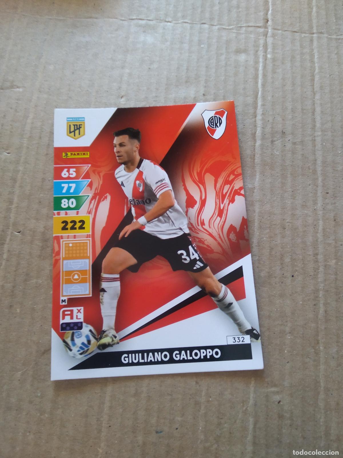 Fu&szlig;ball-Sticker: 332 GIULIANO GALOPPO RIVER PLATE CROMO FUTBOL PANINI ARGENTINO 2025 ARGENTINA ADRENALYN