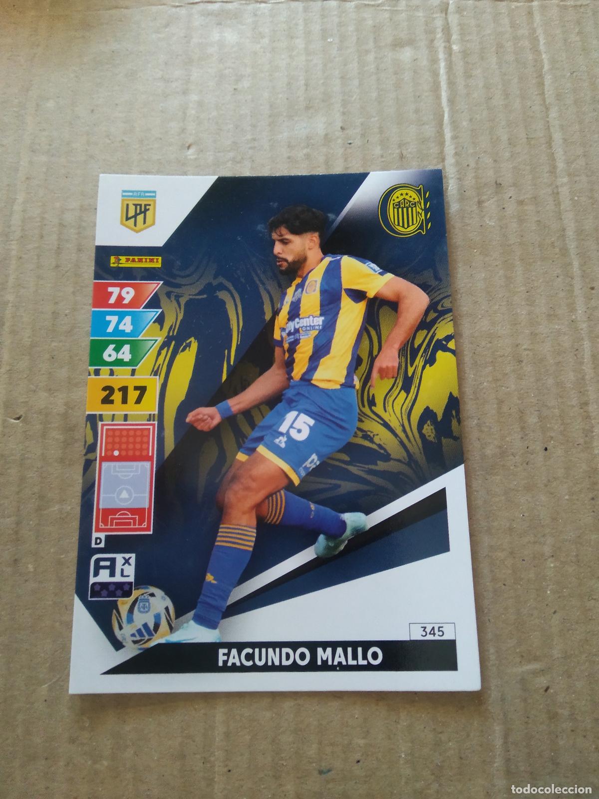 Fu&szlig;ball-Sticker: 345 FACUNDO MALLO ROSARIO CENTRAL CROMO FUTBOL PANINI ARGENTINO 2025 ARGENTINA ADRENALYN