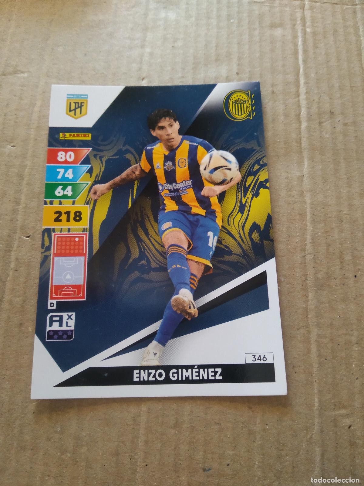 Fu&szlig;ball-Sticker: 346 ENZO GIMENEZ ROSARIO CENTRAL CROMO FUTBOL PANINI ARGENTINO 2025 ARGENTINA ADRENALYN
