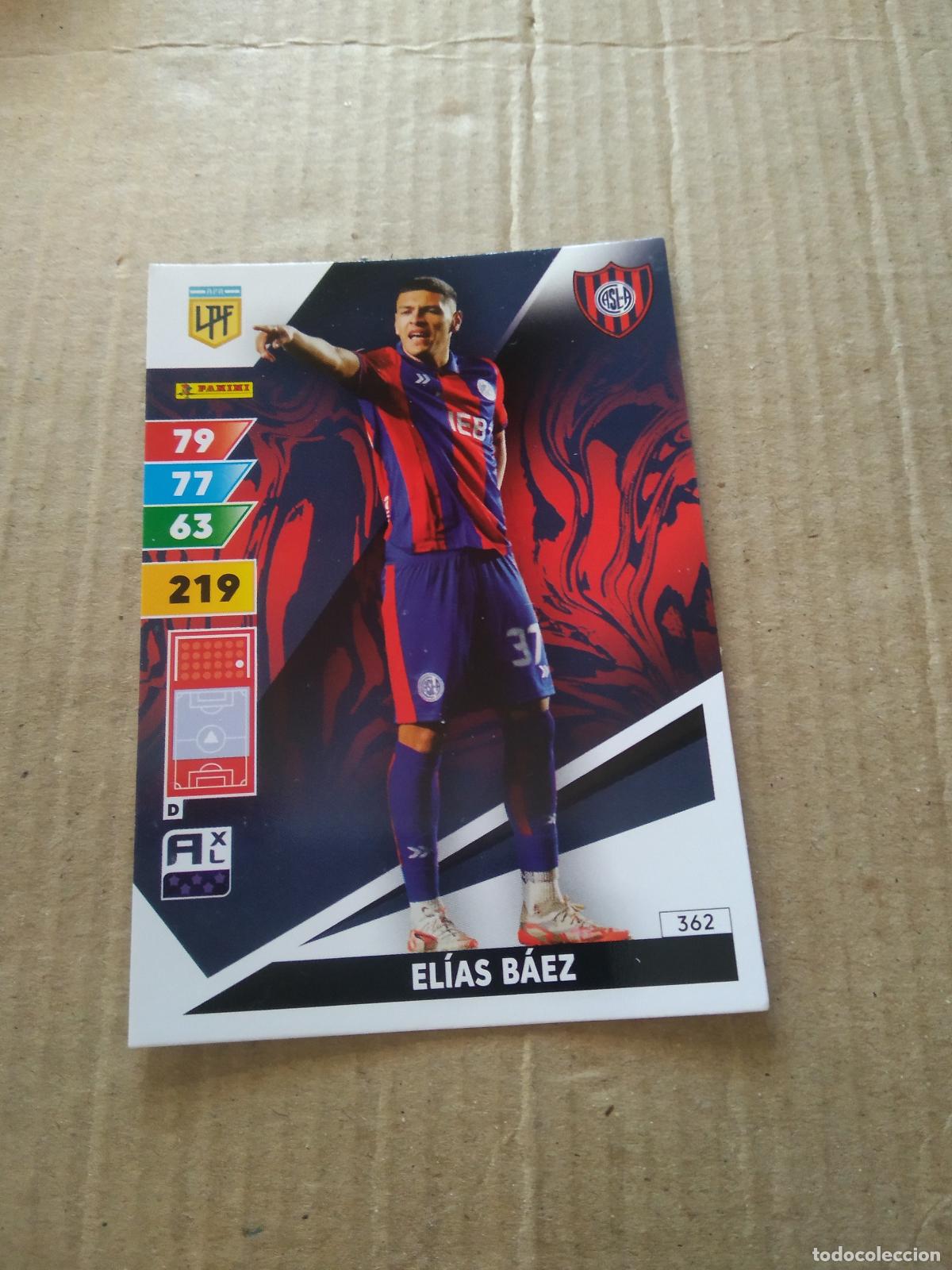 Football Stickers: 362 ELIAS BAEZ SAN LORENZO CROMO FUTBOL PANINI ARGENTINO 2025 ARGENTINA ADRENALYN