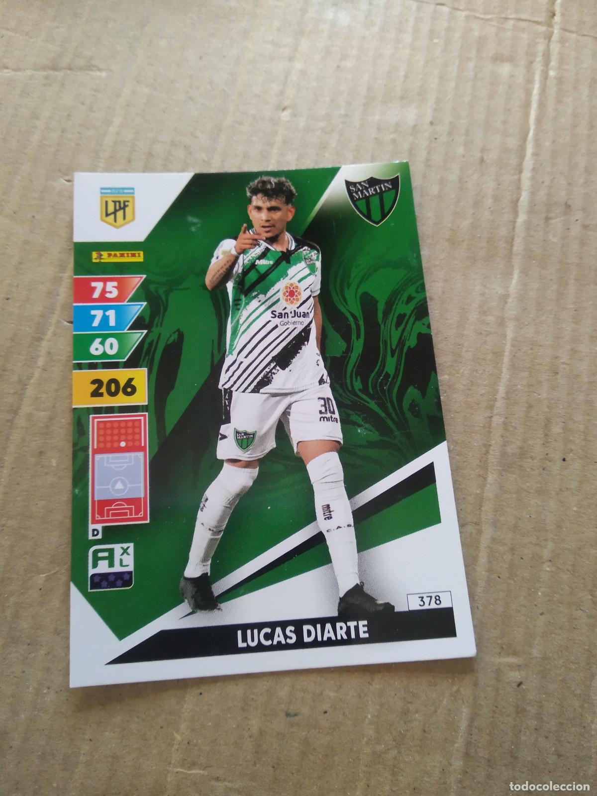 Figurine di Calcio: 378 LUCAS DIARTE SAN MARTIN CROMO FUTBOL PANINI ARGENTINO 2025 ARGENTINA ADRENALYN