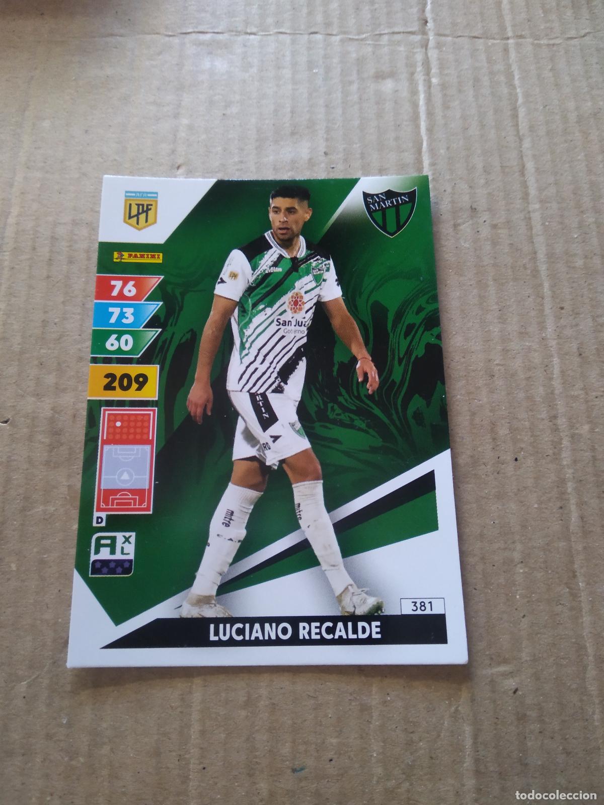 Fu&szlig;ball-Sticker: 381 LUCIANO RACALDE SAN MARTIN CROMO FUTBOL PANINI ARGENTINO 2025 ARGENTINA ADRENALYN
