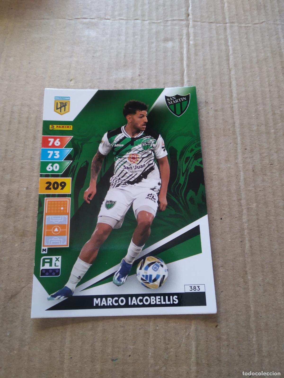 Fu&szlig;ball-Sticker: 383 MARCO IACOBELLIS SAN MARTIN CROMO FUTBOL PANINI ARGENTINO 2025 ARGENTINA ADRENALYN