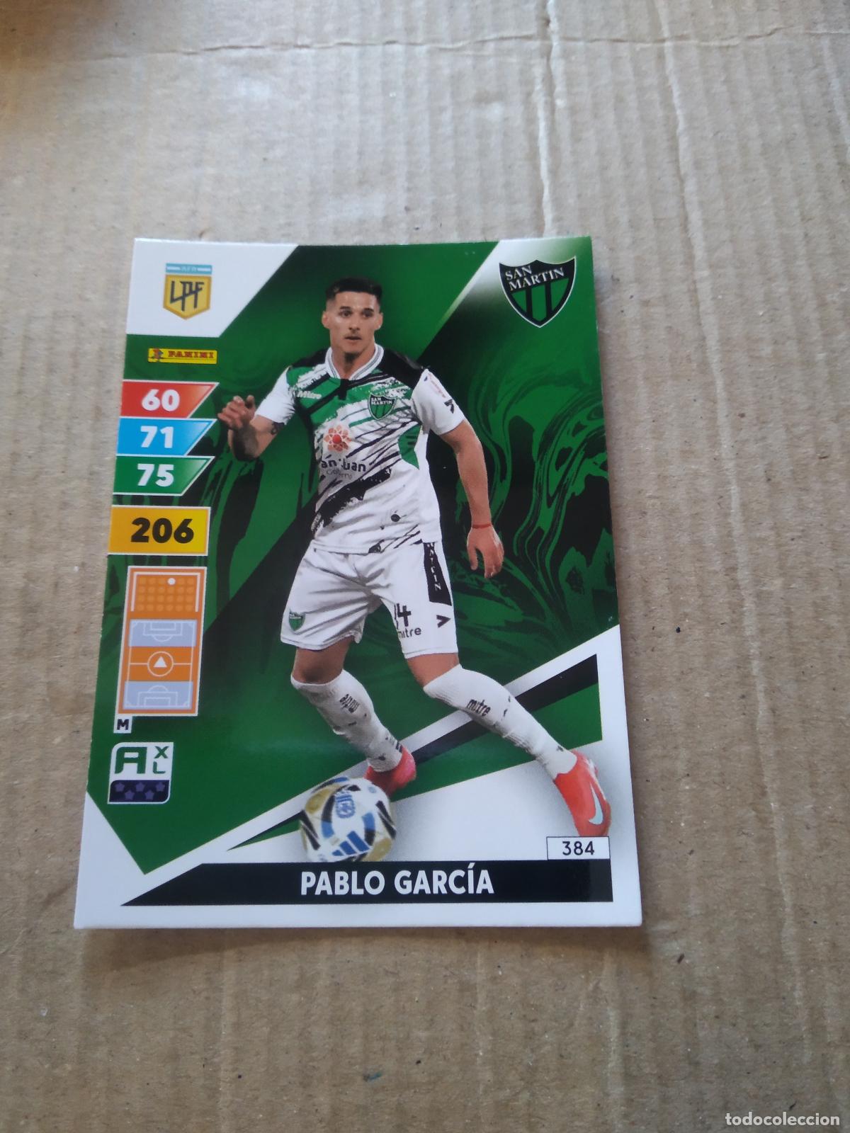 Fu&szlig;ball-Sticker: 384 PABLO GARCIA SAN MARTIN CROMO FUTBOL PANINI ARGENTINO 2025 ARGENTINA ADRENALYN