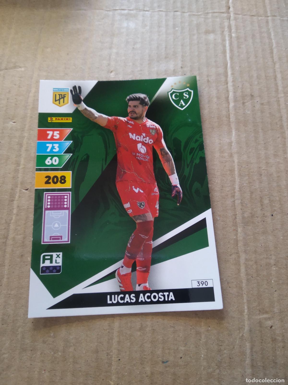 Fu&szlig;ball-Sticker: 390 LUCAS ACOSTA SARMIENTO CROMO FUTBOL PANINI ARGENTINO 2025 ARGENTINA ADRENALYN