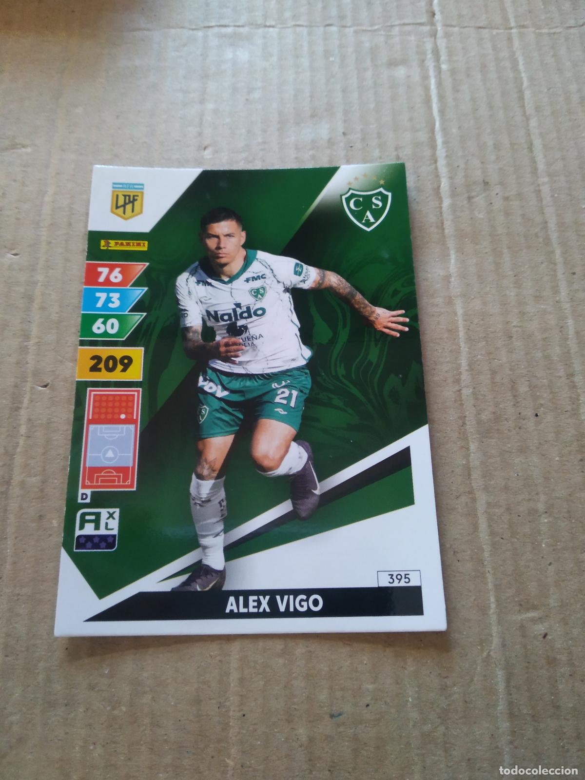 Football Stickers: 395 ALEX VIGO SARMIENTO CROMO FUTBOL PANINI ARGENTINO 2025 ARGENTINA ADRENALYN