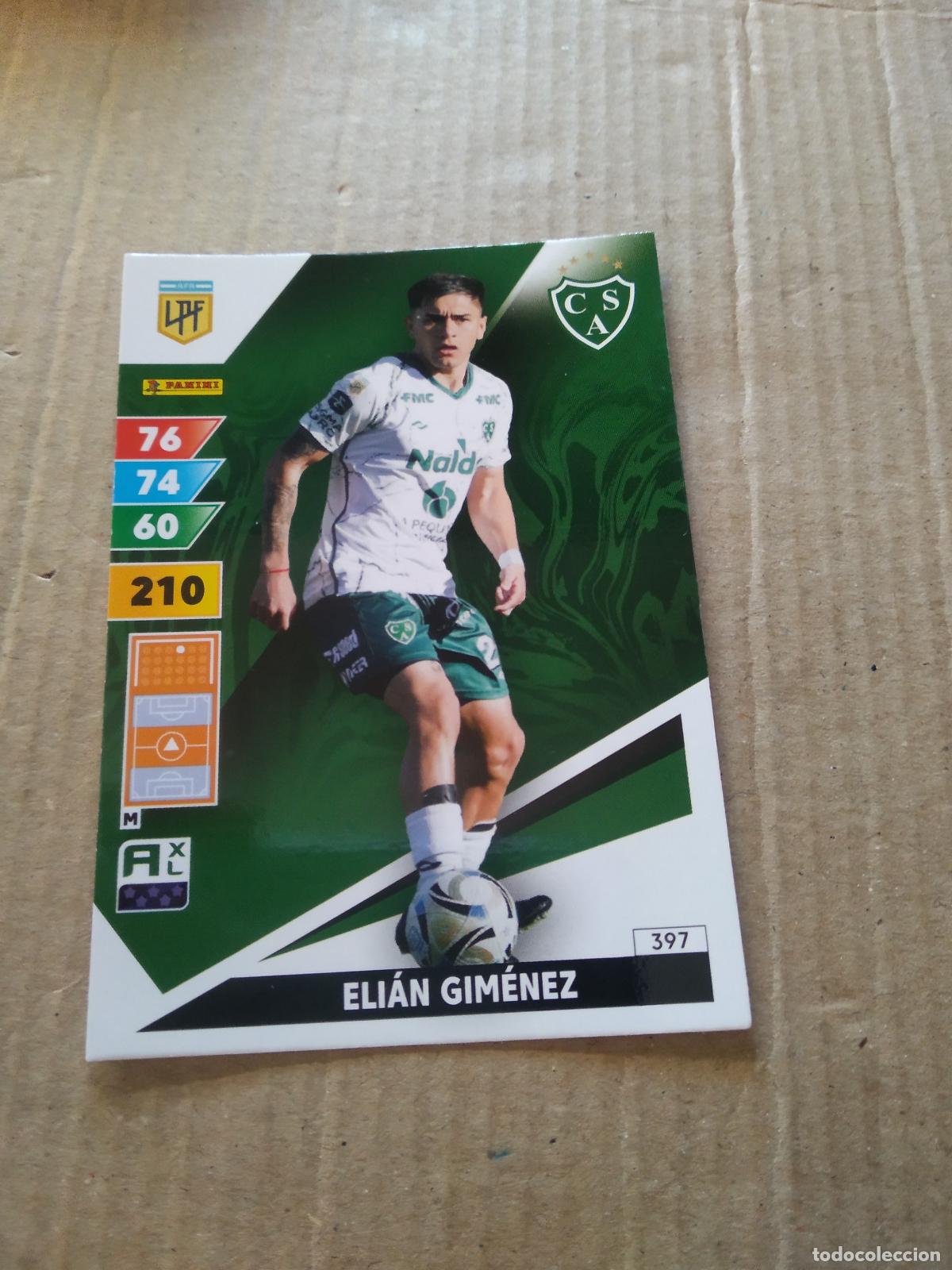 Fu&szlig;ball-Sticker: 397 ELIAN GIMENEZ SARMIENTO CROMO FUTBOL PANINI ARGENTINO 2025 ARGENTINA ADRENALYN