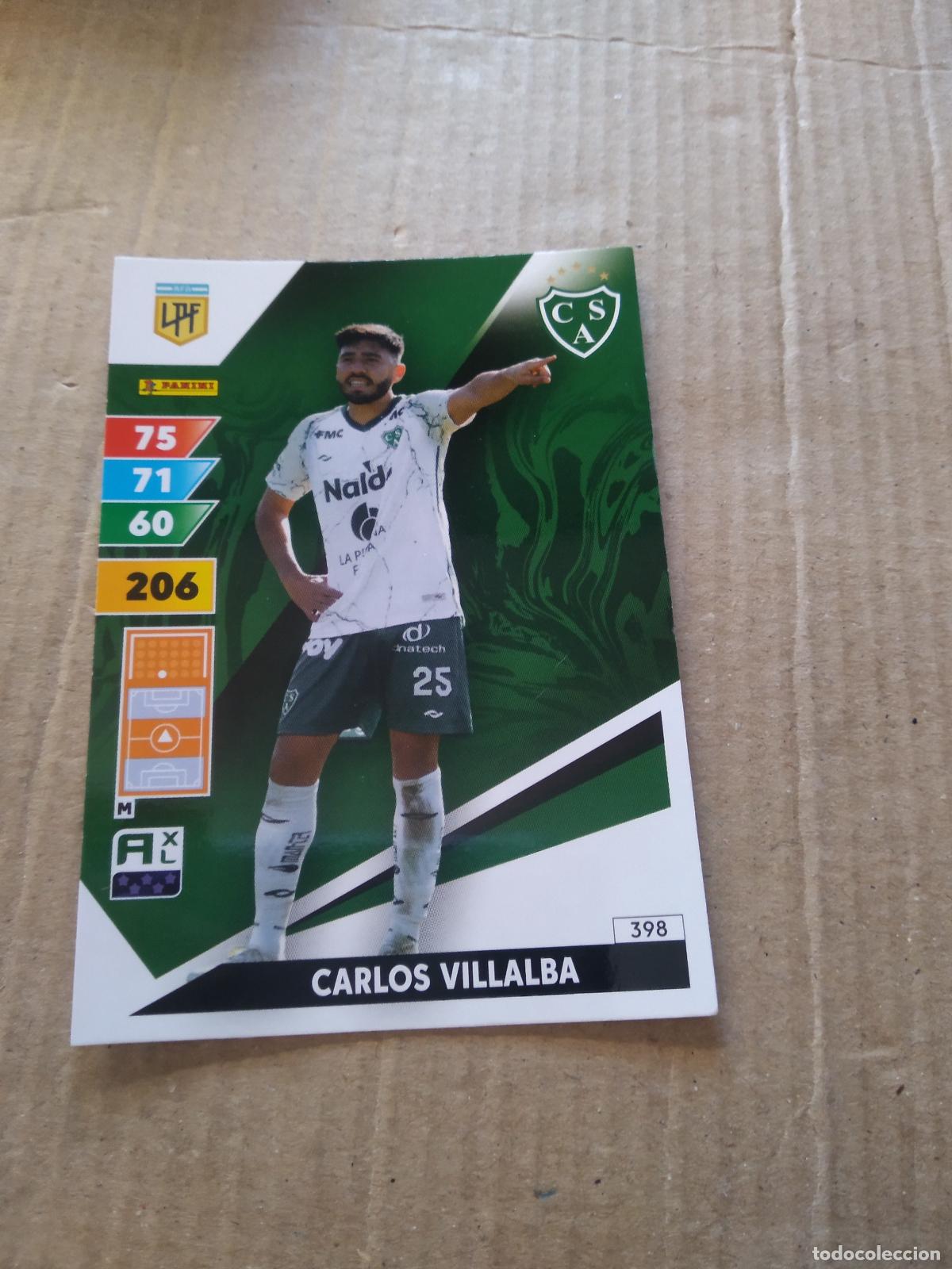 Fu&szlig;ball-Sticker: 398 CARLOS VILLALBA SARMIENTO CROMO FUTBOL PANINI ARGENTINO 2025 ARGENTINA ADRENALYN