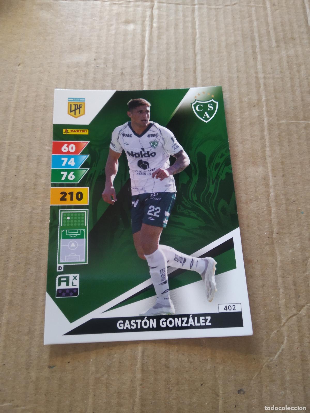 Cromos de F&uacute;tbol: 402 GASTON GONZALEZ SARMIENTO CROMO FUTBOL PANINI ARGENTINO 2025 ARGENTINA ADRENALYN