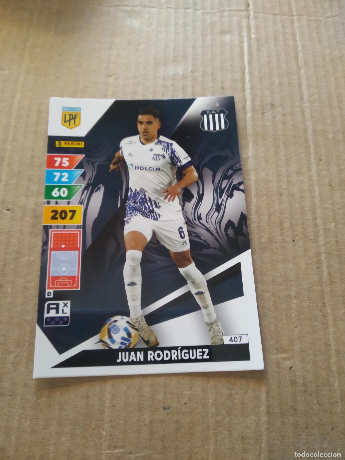 Cromos de F&uacute;tbol: 407 JUAN RODRIGUEZ TALLERES CROMO FUTBOL PANINI ARGENTINO 2025 ARGENTINA ADRENALYN