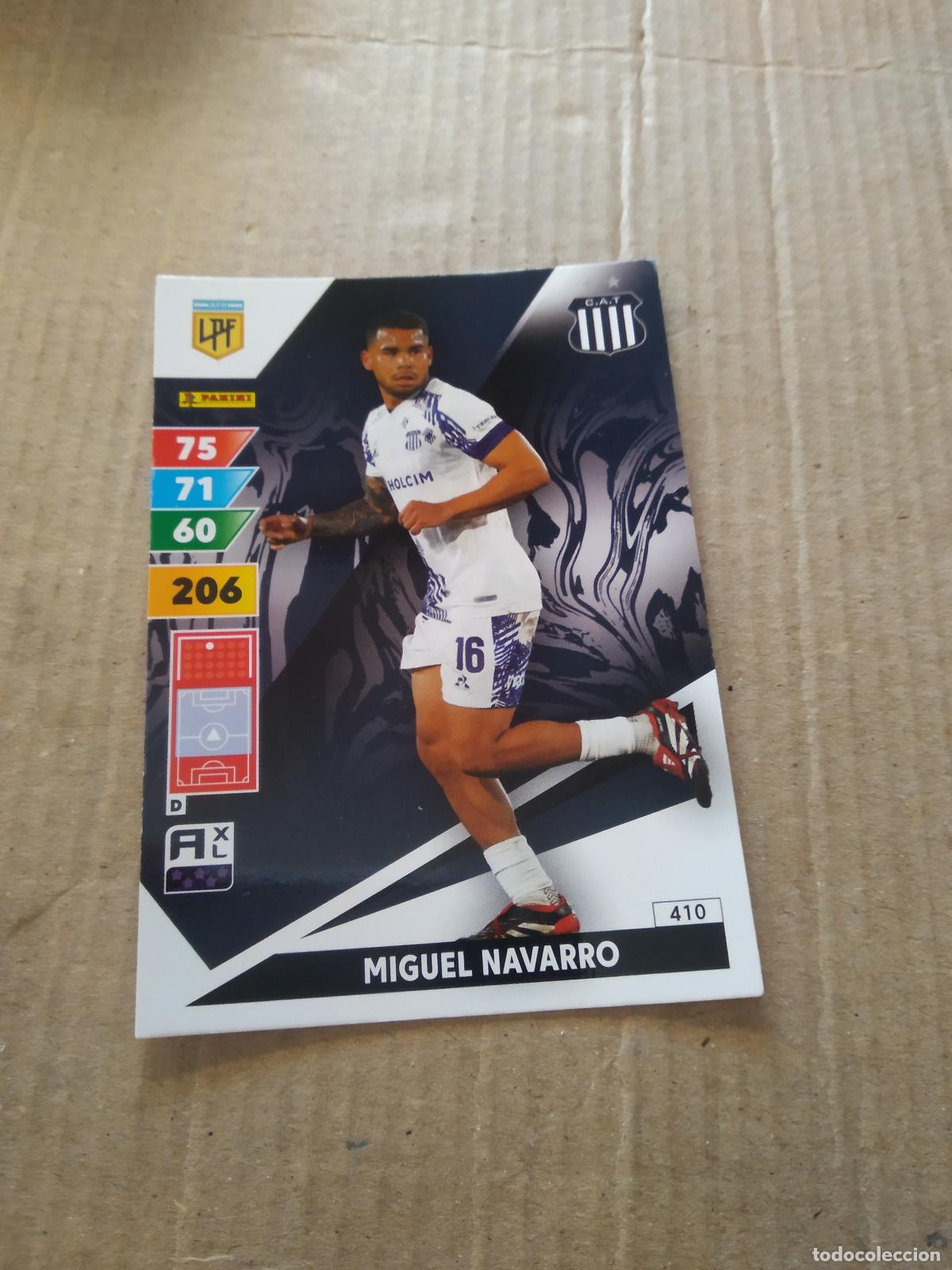Cromos de F&uacute;tbol: 410 MIGUEL NAVARRO TALLERES CROMO FUTBOL PANINI ARGENTINO 2025 ARGENTINA ADRENALYN