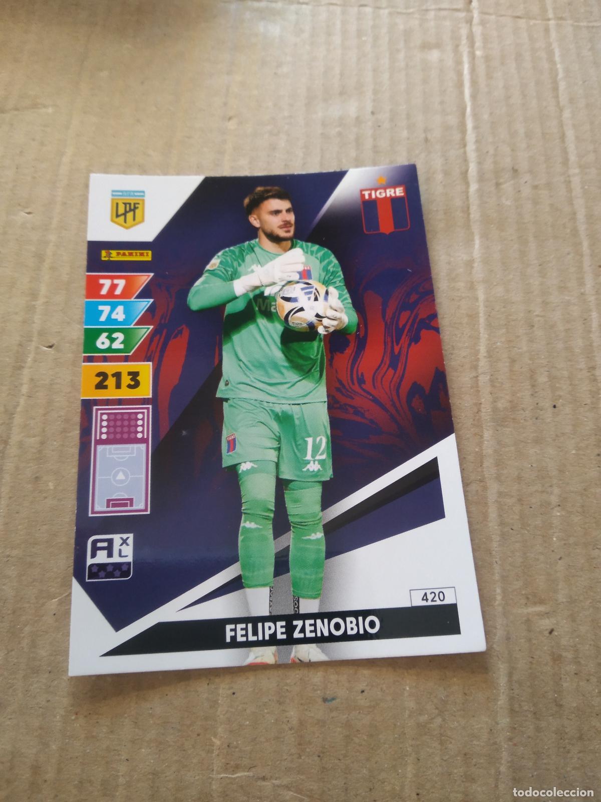 Cromos de F&uacute;tbol: 420 FELIPE ZENOBIO TIGRE CROMO FUTBOL PANINI ARGENTINO 2025 ARGENTINA ADRENALYN