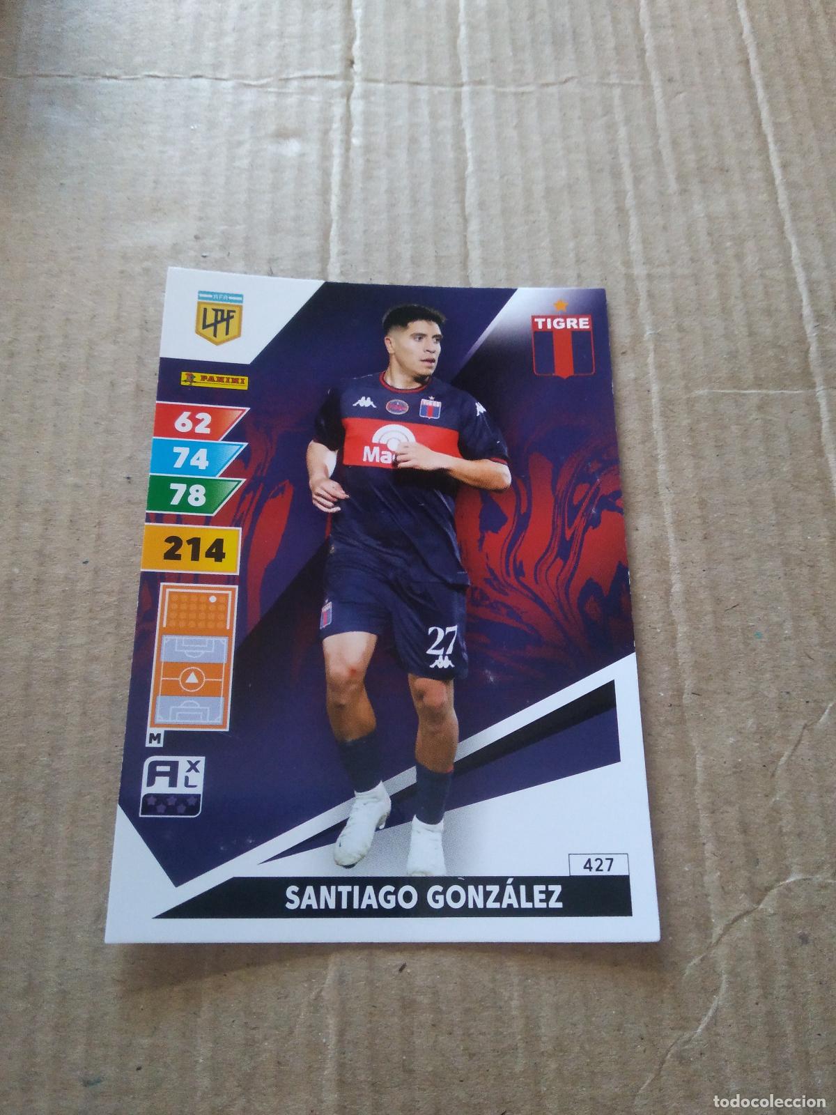 Cromos de F&uacute;tbol: 427 SANTIAGO GONZALEZ TIGRE CROMO FUTBOL PANINI ARGENTINO 2025 ARGENTINA ADRENALYN