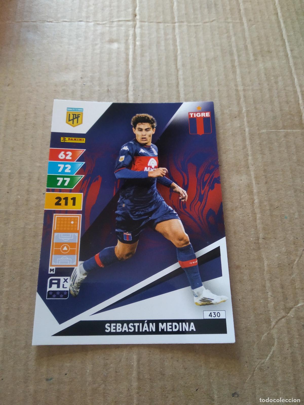 Cromos de F&uacute;tbol: 430 SEBASTIAN MEDINA TIGRE CROMO FUTBOL PANINI ARGENTINO 2025 ARGENTINA ADRENALYN