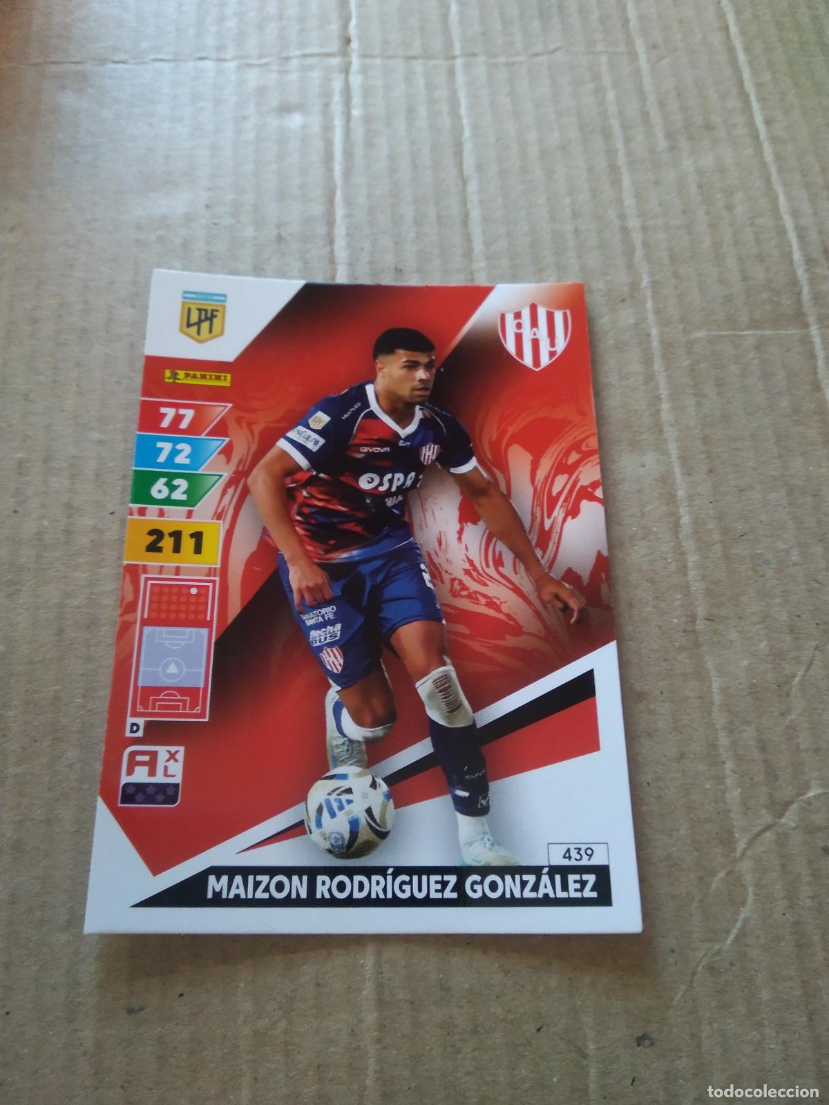Cromos de F&uacute;tbol: 439 MAIZON RODRIGUEZ GONZALEZ UNION CROMO FUTBOL PANINI ARGENTINO 2025 ARGENTINA ADRENALYN
