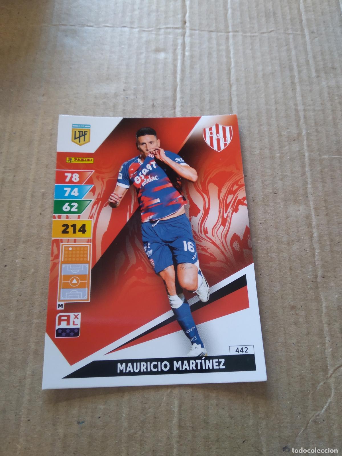 Cromos de F&uacute;tbol: 442 MAURICIO MARTINEZ UNION CROMO FUTBOL PANINI ARGENTINO 2025 ARGENTINA ADRENALYN