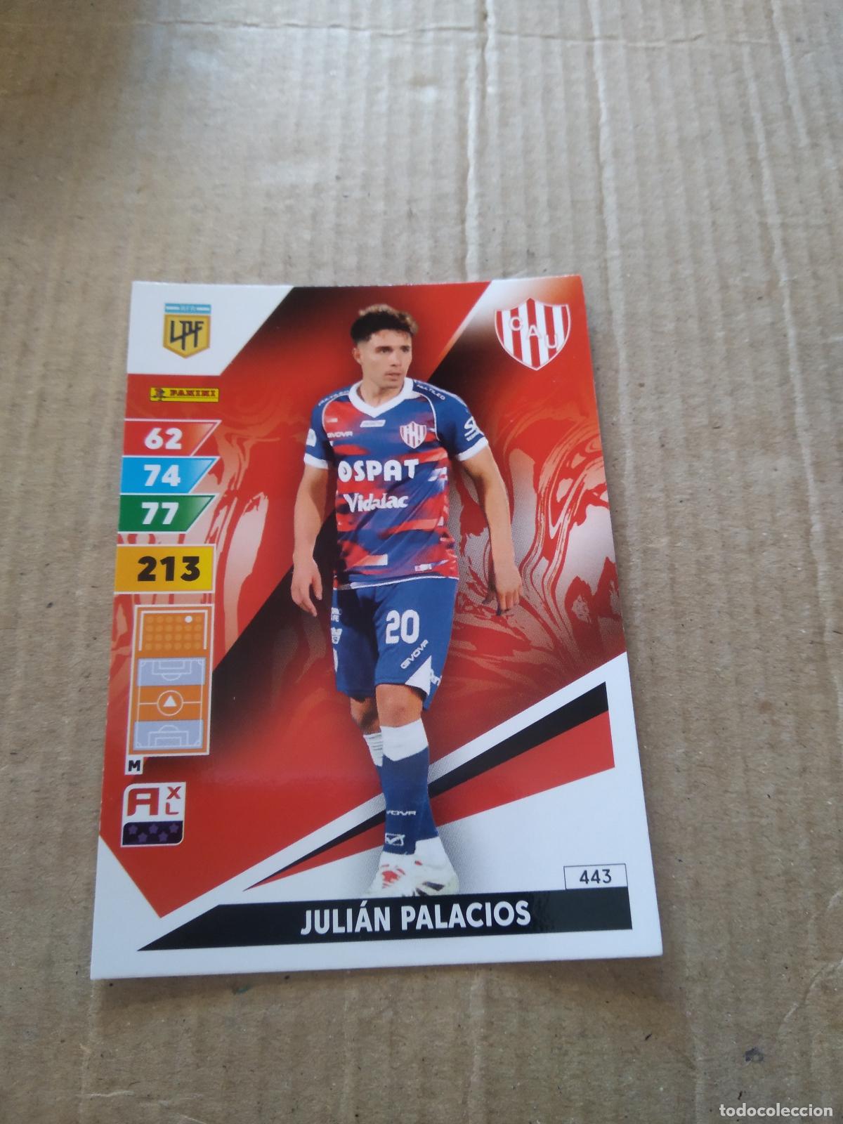 Fu&szlig;ball-Sticker: 443 JULIAN PALACIOS UNION CROMO FUTBOL PANINI ARGENTINO 2025 ARGENTINA ADRENALYN