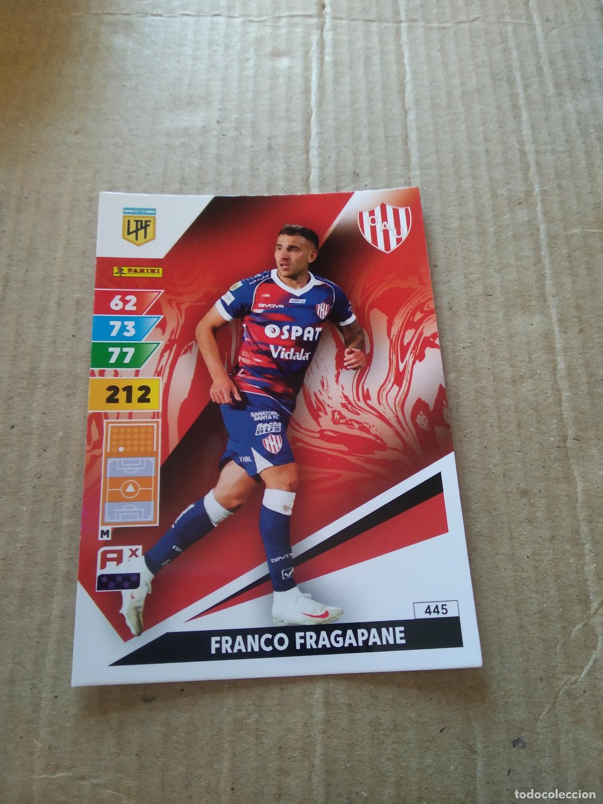 Fu&szlig;ball-Sticker: 445 FRANCO FRAGAPANE UNION CROMO FUTBOL PANINI ARGENTINO 2025 ARGENTINA ADRENALYN