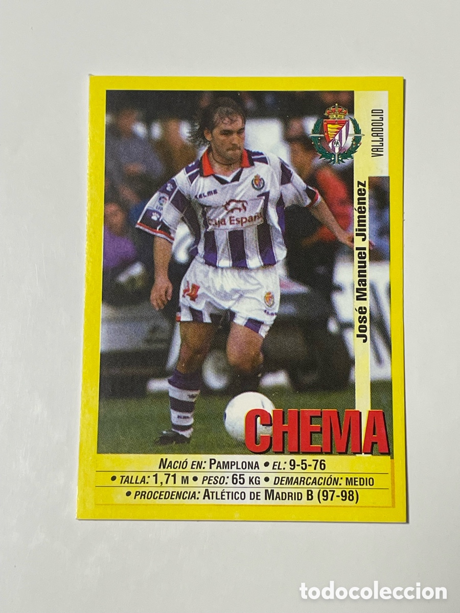 Cromos de F&uacute;tbol: Chema Valladolid Panini 1999/2000 #223