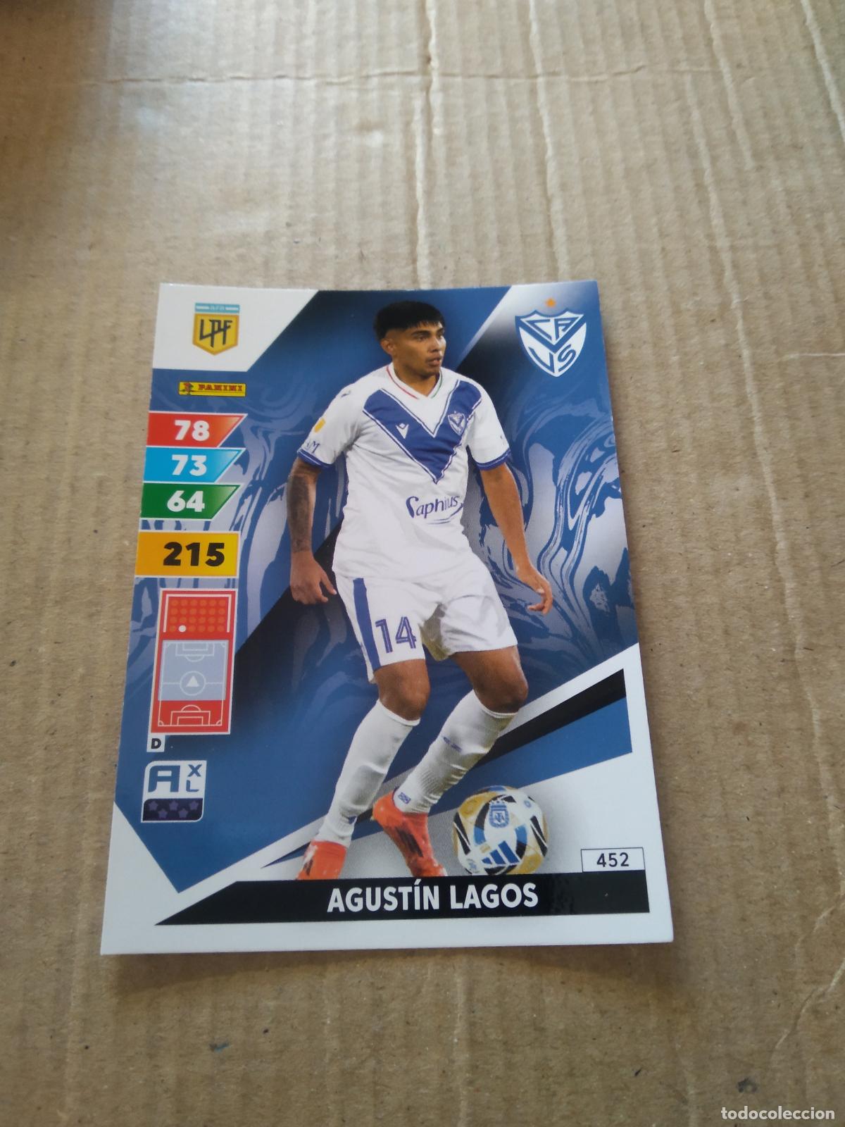Cromos de F&uacute;tbol: 452 AGUSTIN LAGOS VELEZ CROMO FUTBOL PANINI ARGENTINO 2025 ARGENTINA ADRENALYN