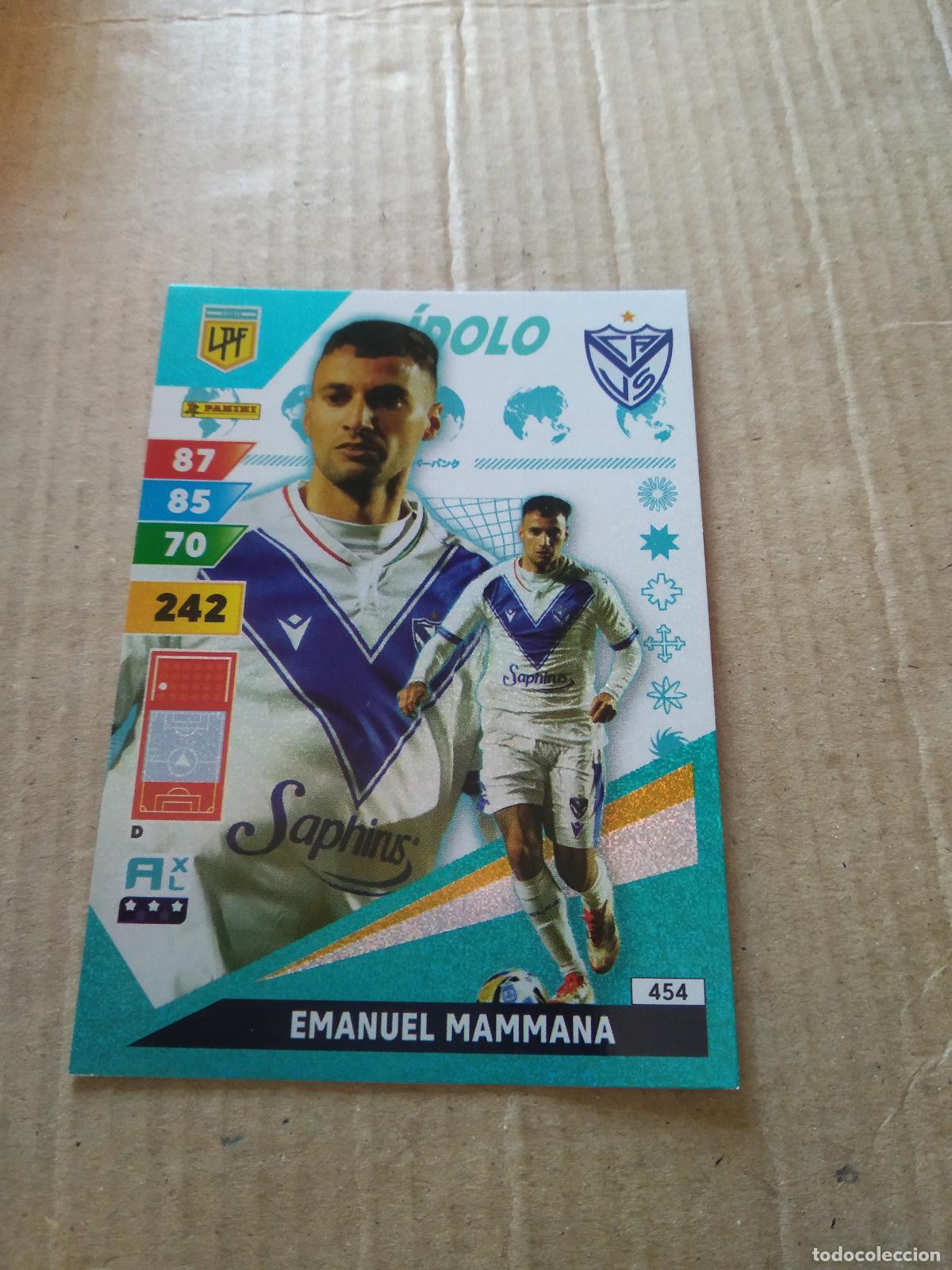 Cromos de F&uacute;tbol: 454 EMANUEL MAMMANA VELEZ CROMO FUTBOL PANINI ARGENTINO 2025 ARGENTINA ADRENALYN