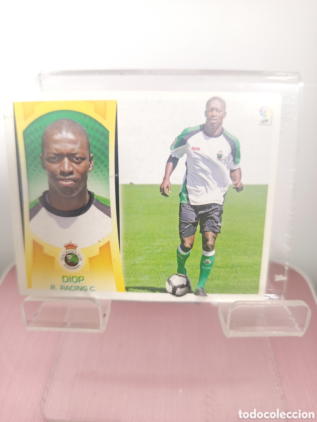 Fu&szlig;ball-Sticker: ❇️ CROMO ⚽ DIOP RACING DE SANTANDER FICHAJE 13 LIGA LFP 09 10 2009 2010 ESTE SIN PEGAR PANINI ❇️