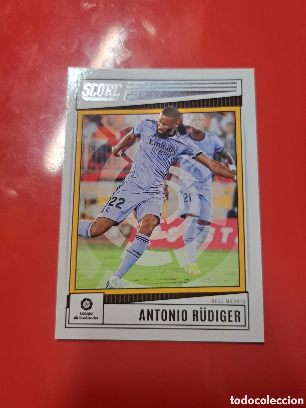 Cromos de F&uacute;tbol: 141 ANTONIO R&Uuml;DIGER REAL MADRID / B&Aacute;SICA / SCORE LA LIGA SOCCER 2022-2023 / PANINI
