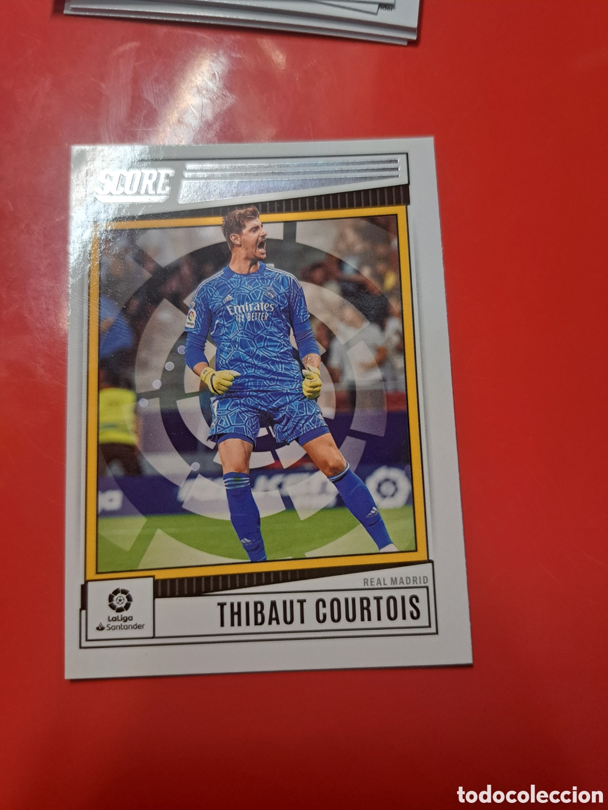 Cromos de F&uacute;tbol: 143 THIBAUT COURTOIS REAL MADRID / SEVILLA / B&Aacute;SICA / SCORE LA LIGA SOCCER 2022-2023 / PANINI