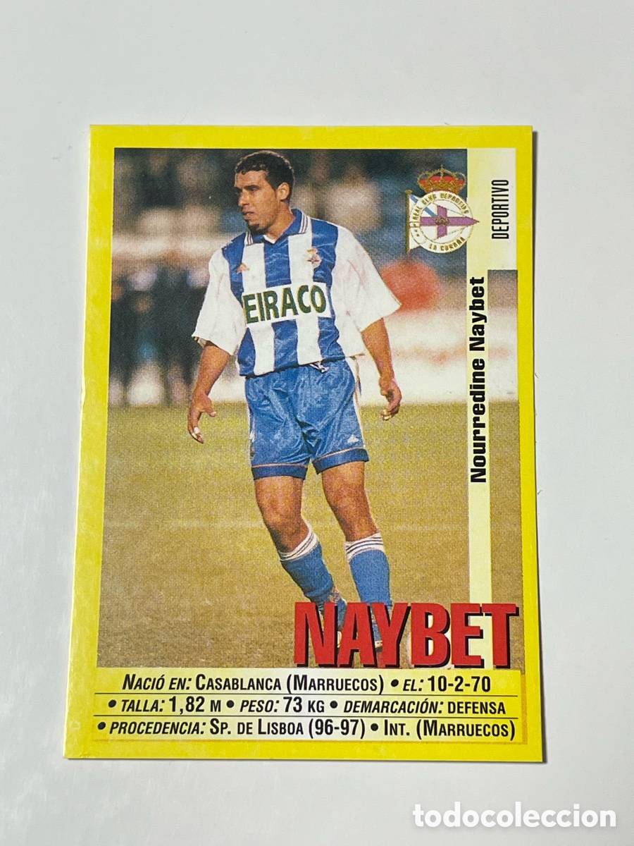 Cromos de F&uacute;tbol: Nourredine Naybet Deportivo de La Coru&ntilde;a Panini 1999/2000 #100