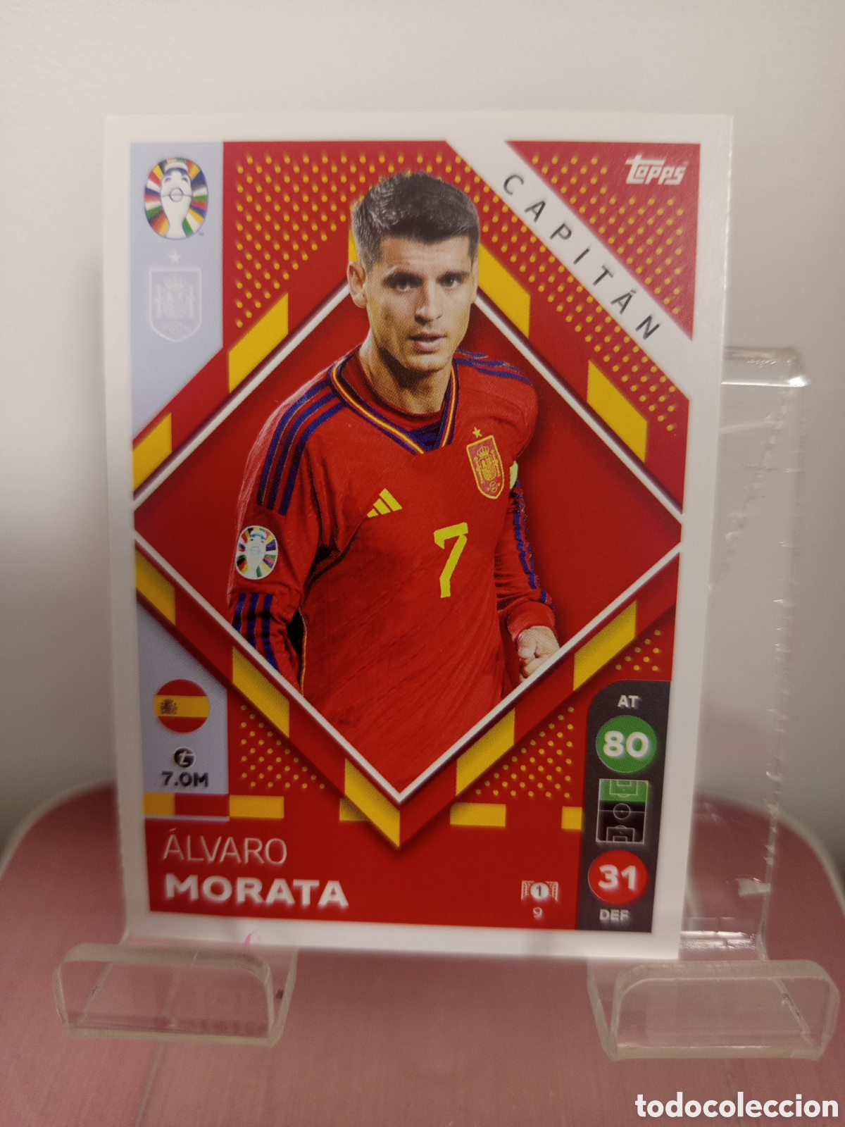 Cromos de F&uacute;tbol: ❇️ CROMO ⚽ MORATA CAPIT&Aacute;N ESPA&Ntilde;A UEFA EURO 2024 ALEMANIA TOPPS LIDL ❇️