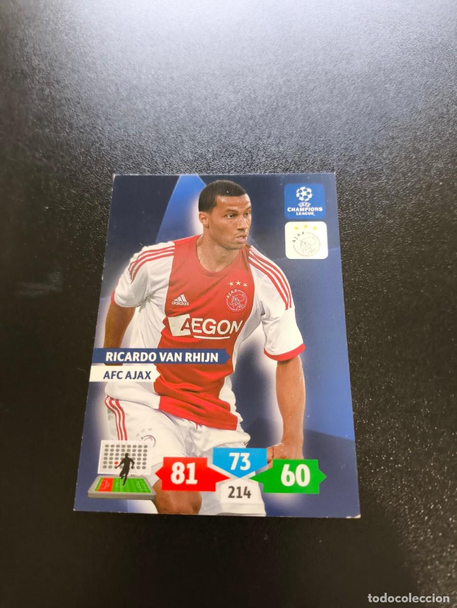 Cromos de F&uacute;tbol: Ricardo van Rhijn AFC AJAX AMSTERDAM PANINI ADRENALYN XL UEFA CHAMPIONS LEAGUE 2013 2014 13 14