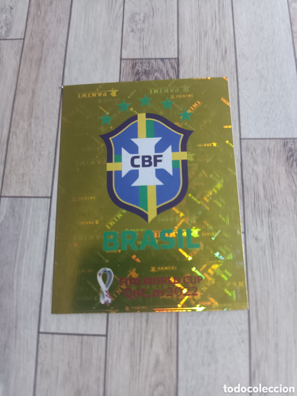 Cromos de F&uacute;tbol: CROMO BRA2 LOGO ESCUDO BRASIL BRA 2 FIFA WORLD CUP MUNDIAL QATAR 2022 22 STICKER PANINI