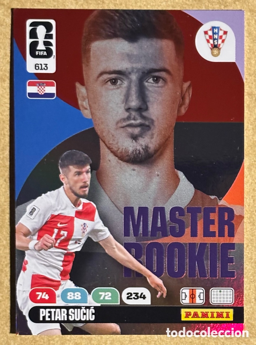 Cromos de F&uacute;tbol: PETAR SUCIC (CROACIA). CARTA MASTER ROOKIE PANINI ANDRENALYN FIFA WORLD CUP 2026. #613.