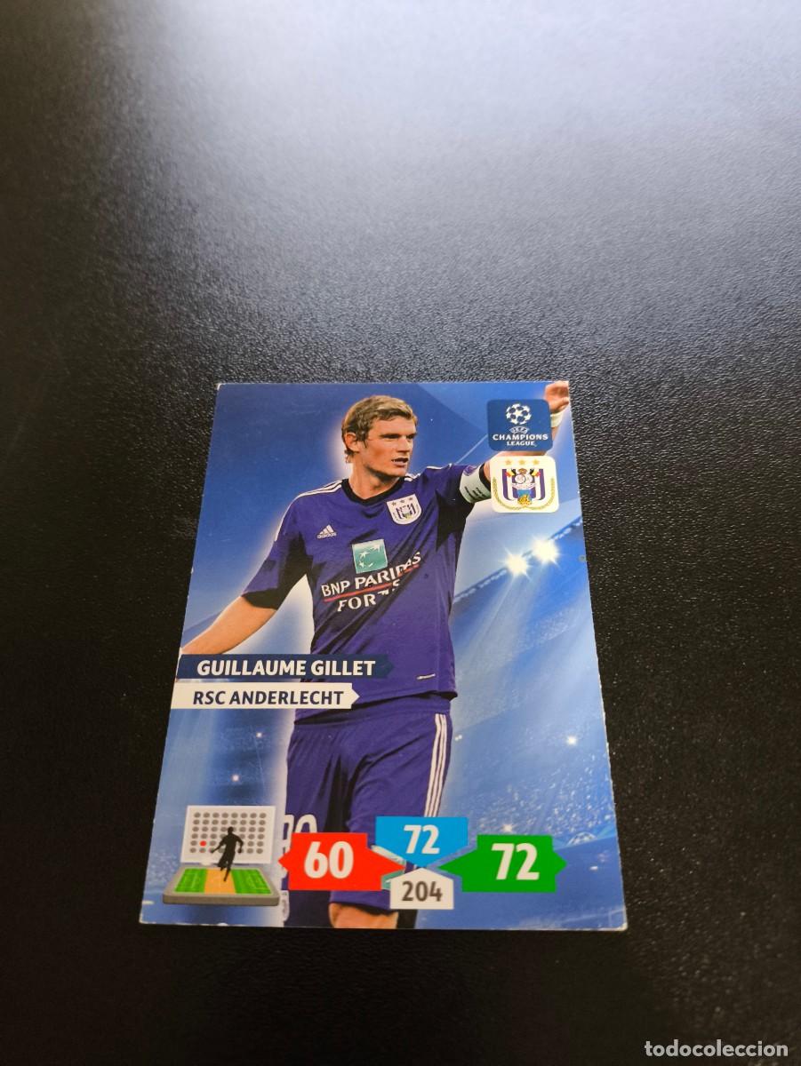 Cromos de F&uacute;tbol: Guillaume Gillet RSC ANDERLECHT PANINI ADRENALYN XL UEFA CHAMPIONS LEAGUE 2013 2014 13 14