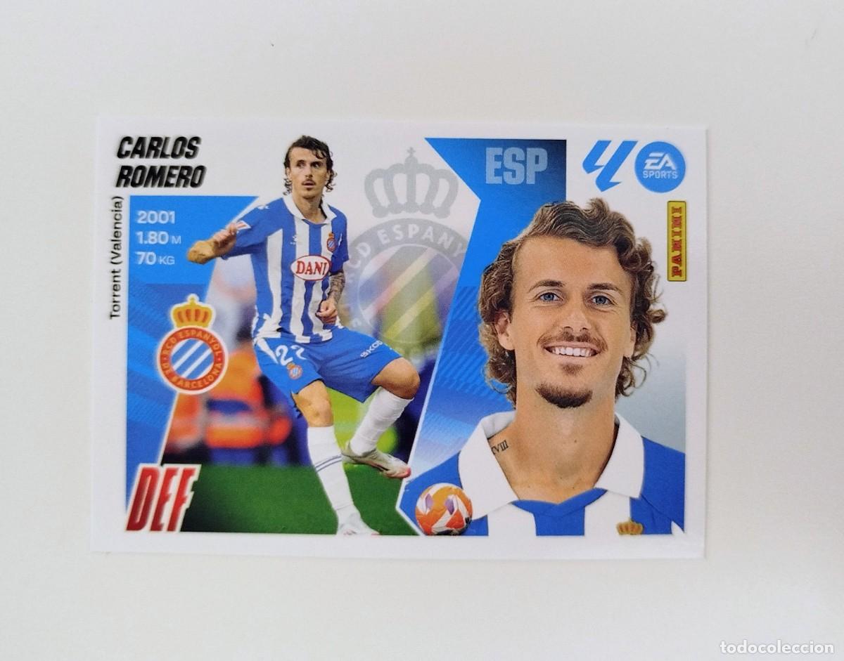 Cromos de F&uacute;tbol: Carlos Romero 9 SIN PEGAR NUNCA PEGADO RCD Espanyol Liga Ediciones Este 25 26 / 2025 2026