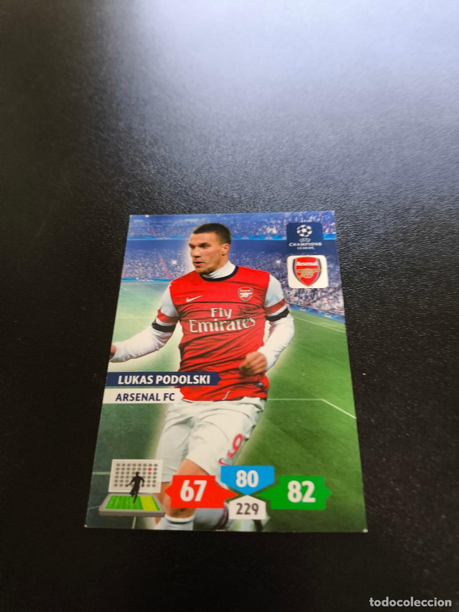 Cromos de F&uacute;tbol: Lukas Podolski ARSENAL PANINI ADRENALYN XL UEFA CHAMPIONS LEAGUE 2013 2014 13 14