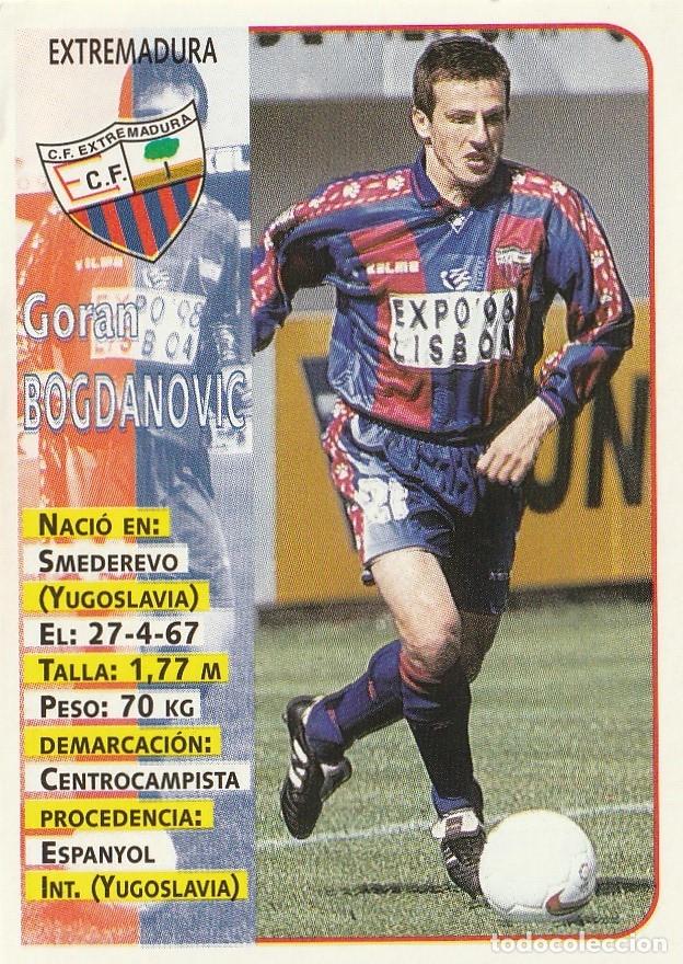 Fu&szlig;ball-Sticker: PANINI 98-99. BOGDANOVIC. NUNCA PEGADO.