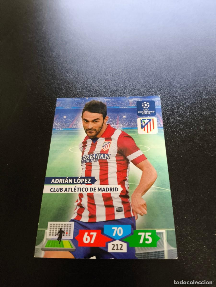 Fu&szlig;ball-Sticker: Adri&aacute;n L&oacute;pez ATLETICO DE MADRID PANINI ADRENALYN XL UEFA CHAMPIONS LEAGUE 2013 2014 13 14