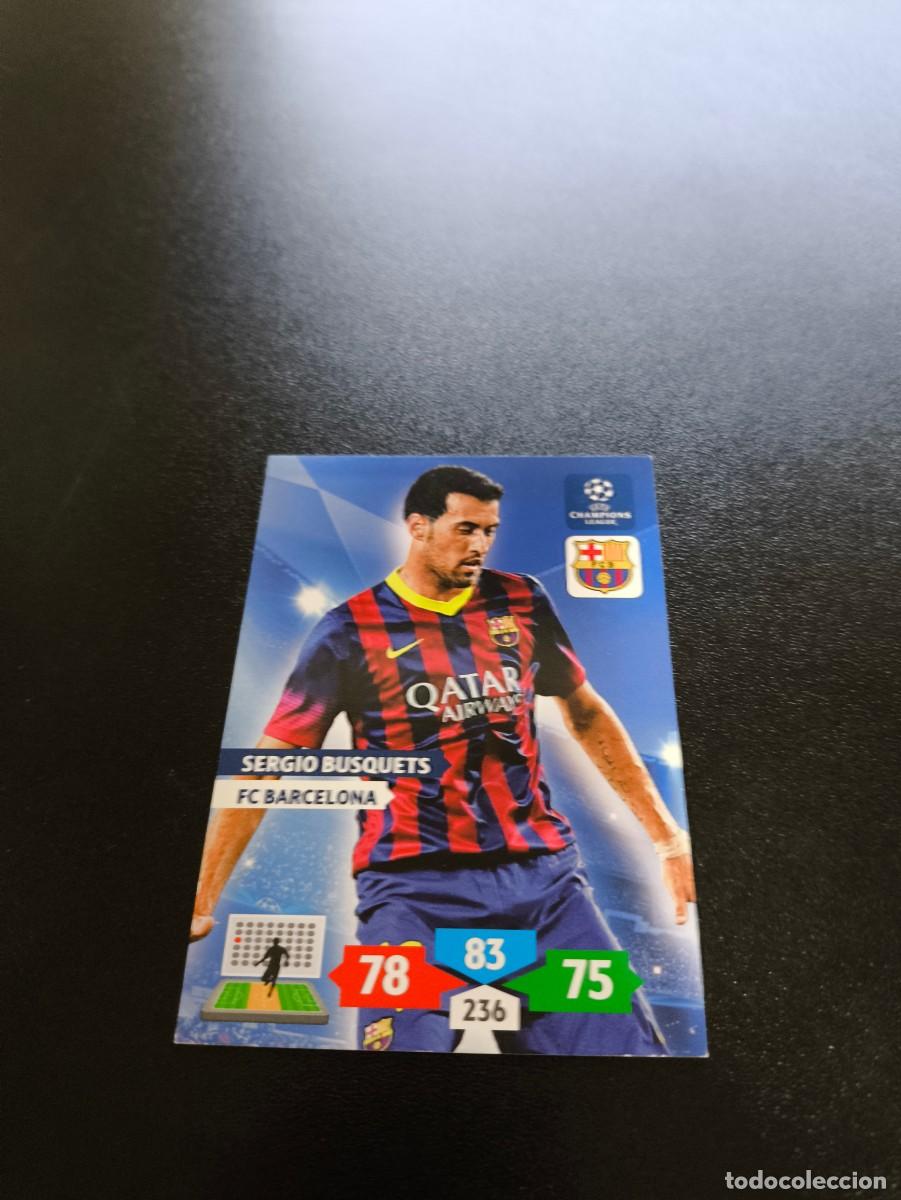 Cromos de F&uacute;tbol: Sergio Busquets BARCELONA PANINI ADRENALYN XL UEFA CHAMPIONS LEAGUE 2013 2014 13 14 NO LIGA ESTE