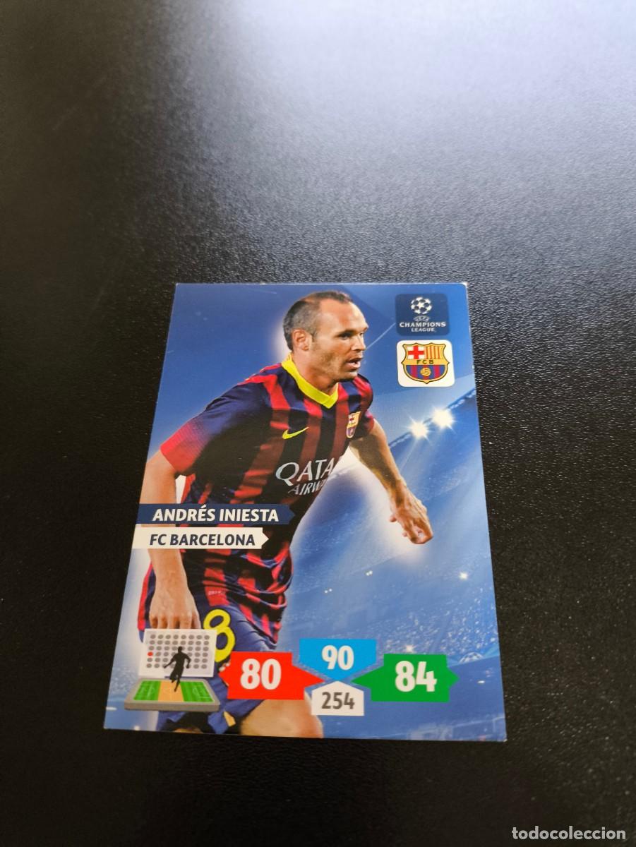 Cromos de F&uacute;tbol: Andr&eacute;s Iniesta BARCELONA PANINI ADRENALYN XL UEFA CHAMPIONS LEAGUE 2013 2014 13 14 NO LIGA ESTE