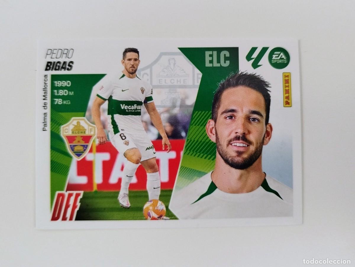Cromos de F&uacute;tbol: Pedro Bigas 9 SIN PEGAR NUNCA PEGADO Elche CF Liga Ediciones Este 25 26 / 2025 2026