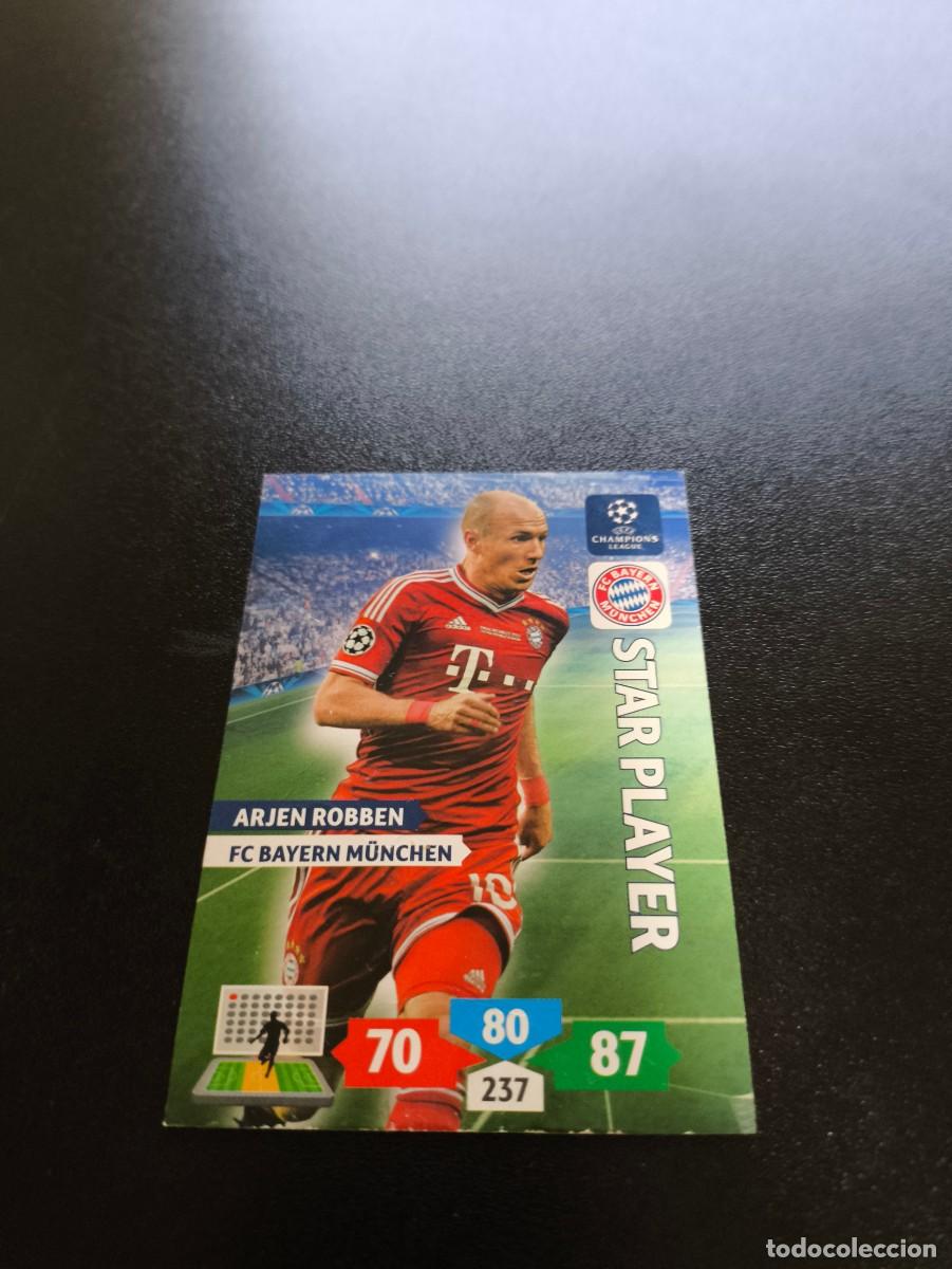 Cromos de F&uacute;tbol: Arjen Robben star player Bayern M&uuml;nchen PANINI ADRENALYN XL UEFA CHAMPIONS LEAGUE 2013 2014 13 14
