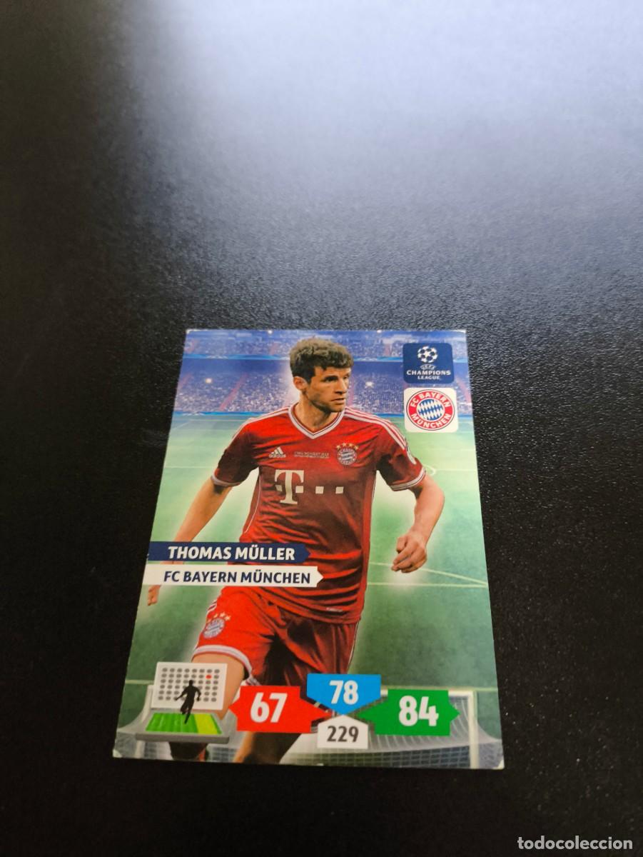 Cromos de F&uacute;tbol: Thomas M&uuml;ller Bayern M&uuml;nchen PANINI ADRENALYN XL UEFA CHAMPIONS LEAGUE 2013 2014 13 14
