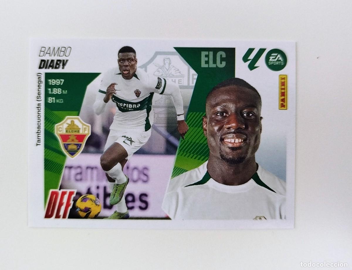 Cromos de F&uacute;tbol: Diaby 6 SIN PEGAR NUNCA PEGADO Elche CF Liga Ediciones Este 25 26 / 2025 2026