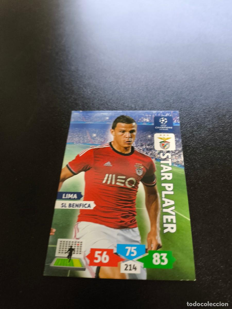 Cromos de F&uacute;tbol: Lima STAR PLAYER BENFICA PANINI ADRENALYN XL UEFA CHAMPIONS LEAGUE 2013 2014 13 14