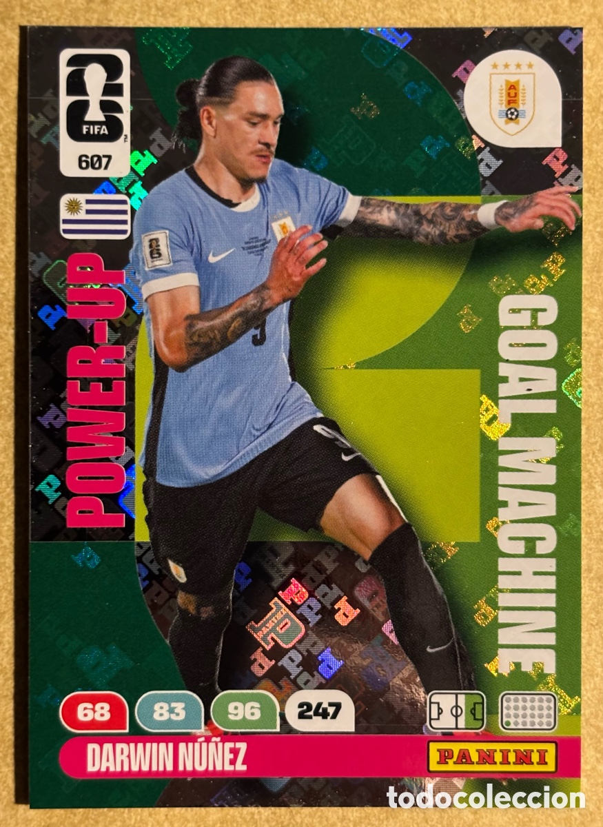 Cromos de F&uacute;tbol: DARWIN N&Uacute;&Ntilde;EZ (URUGUAY). CARTA POWER-UP GOAL MACHINE PANINI ANDRENALYN FIFA WORLD CUP 2026. #607